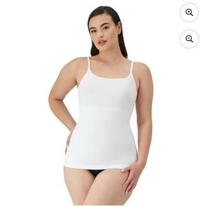Women's White Camisole Top compression Maidenform size XL